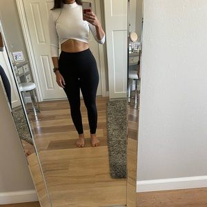 Bebe Mock Turtleneck Crop Top